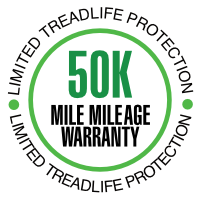 50K Mileage Treadlife Warranty